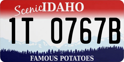 ID license plate 1T0767B