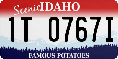 ID license plate 1T0767I