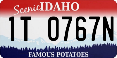 ID license plate 1T0767N