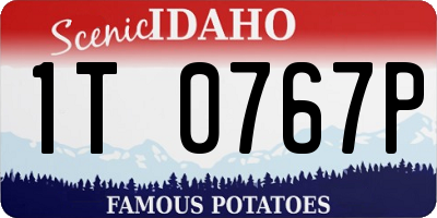 ID license plate 1T0767P