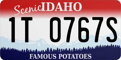 ID license plate 1T0767S