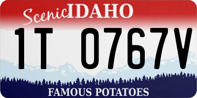 ID license plate 1T0767V