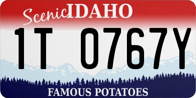 ID license plate 1T0767Y