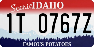 ID license plate 1T0767Z