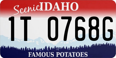 ID license plate 1T0768G