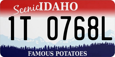ID license plate 1T0768L