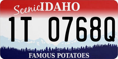 ID license plate 1T0768Q