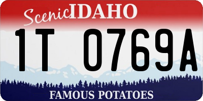 ID license plate 1T0769A