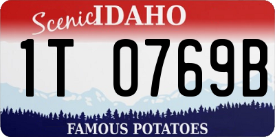 ID license plate 1T0769B