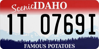 ID license plate 1T0769I