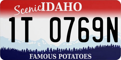 ID license plate 1T0769N