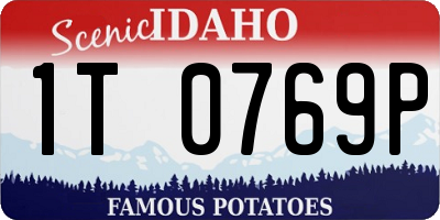ID license plate 1T0769P