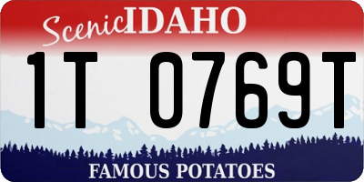 ID license plate 1T0769T