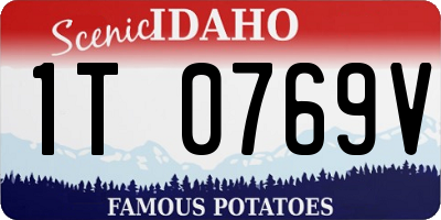 ID license plate 1T0769V