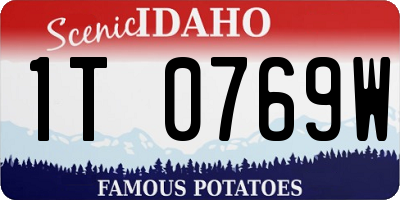 ID license plate 1T0769W