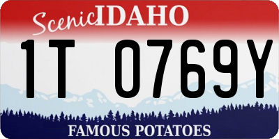 ID license plate 1T0769Y