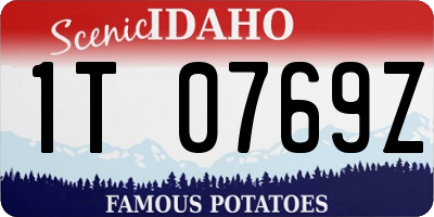ID license plate 1T0769Z