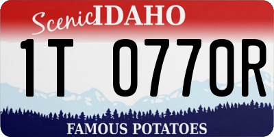 ID license plate 1T0770R