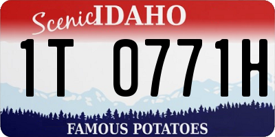 ID license plate 1T0771H