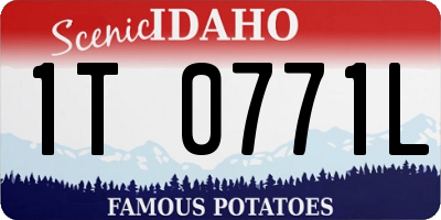 ID license plate 1T0771L