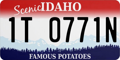 ID license plate 1T0771N