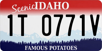 ID license plate 1T0771V
