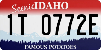 ID license plate 1T0772E