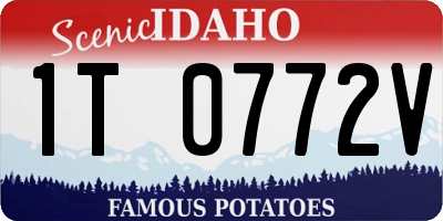 ID license plate 1T0772V