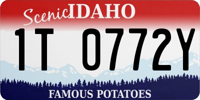 ID license plate 1T0772Y
