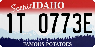 ID license plate 1T0773E