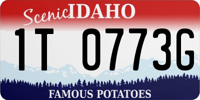 ID license plate 1T0773G