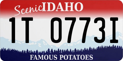 ID license plate 1T0773I