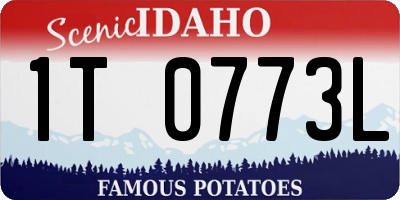 ID license plate 1T0773L