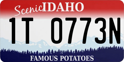 ID license plate 1T0773N