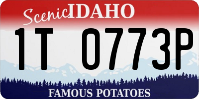 ID license plate 1T0773P