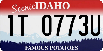 ID license plate 1T0773U