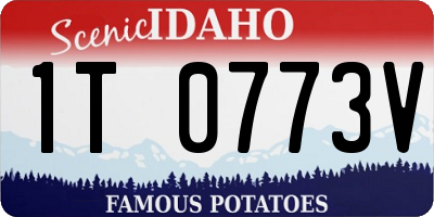 ID license plate 1T0773V