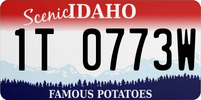 ID license plate 1T0773W