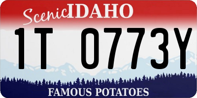 ID license plate 1T0773Y