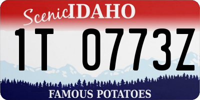 ID license plate 1T0773Z