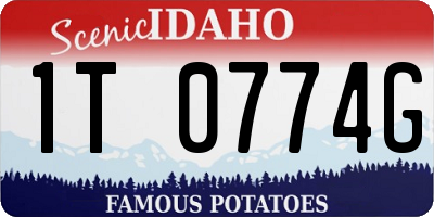 ID license plate 1T0774G