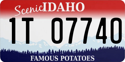 ID license plate 1T0774O