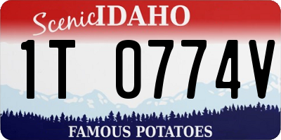 ID license plate 1T0774V