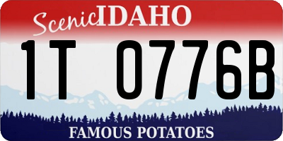 ID license plate 1T0776B