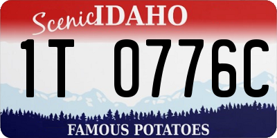 ID license plate 1T0776C