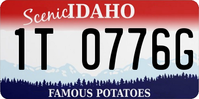 ID license plate 1T0776G