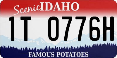 ID license plate 1T0776H