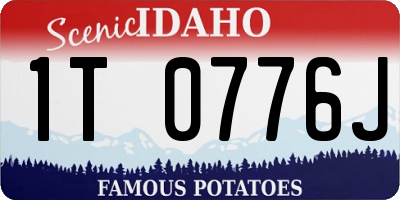 ID license plate 1T0776J