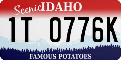 ID license plate 1T0776K