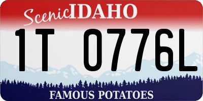 ID license plate 1T0776L